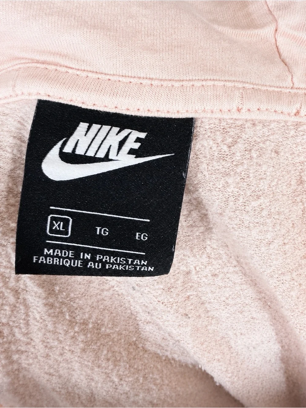 Nike Women’s Blush Pink Full-Zip Hoodie Size XL